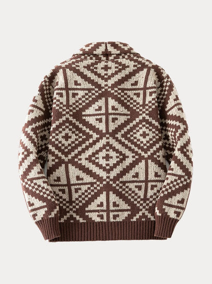 Trendy Shawl Collar Knit Cardigan