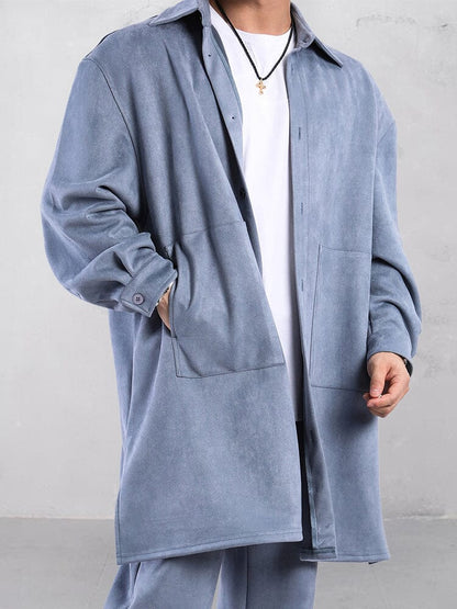Leisure Comfy Suede Trench Coat