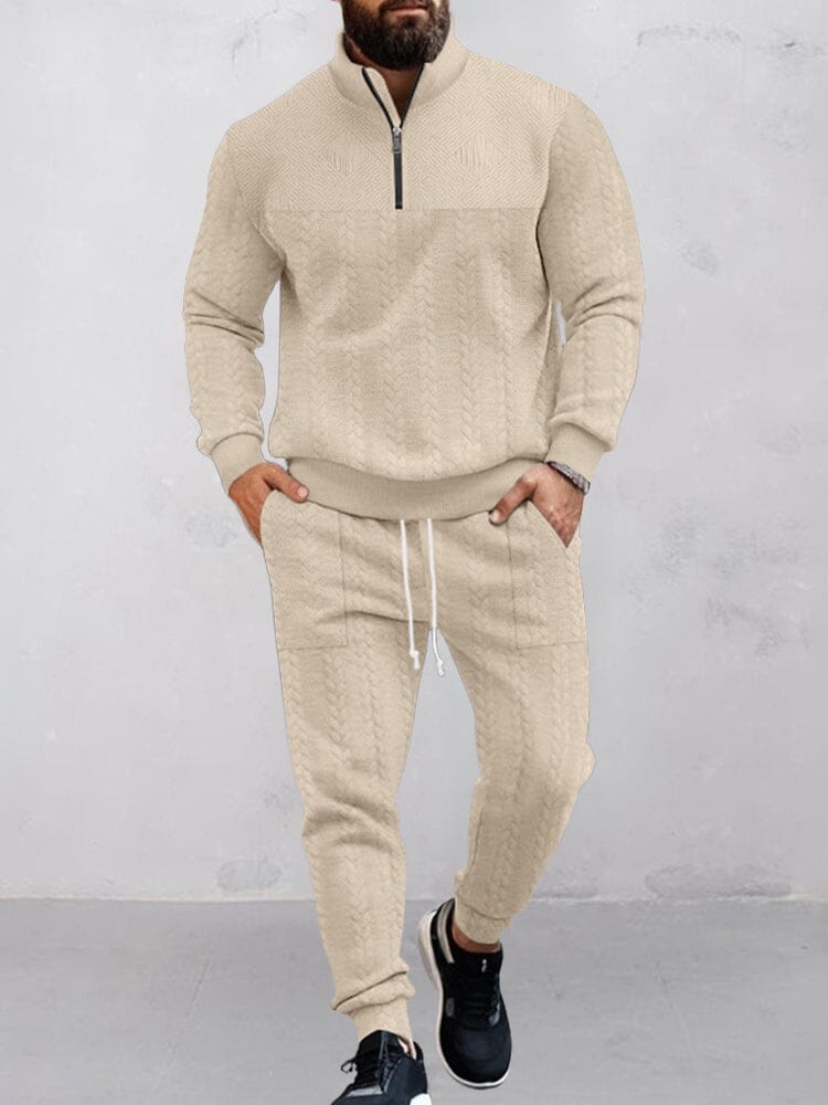 Modern Jacquard Activewear Set