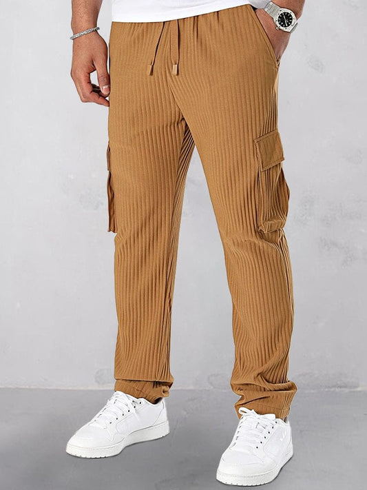 Athleisure Pit-Stripe Cargo Pants