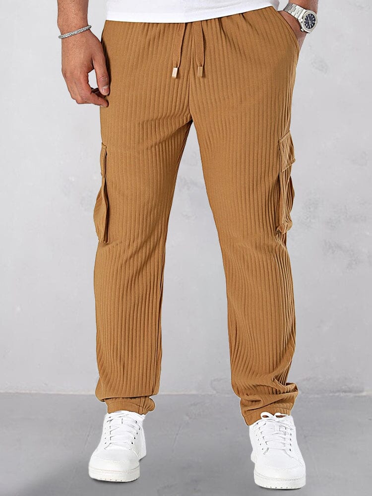 Athleisure Pit-Stripe Cargo Pants