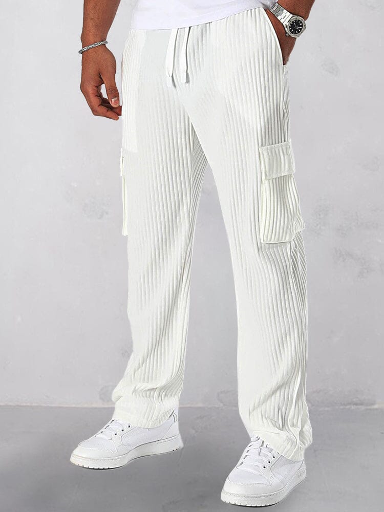 Athleisure Pit-Stripe Cargo Pants