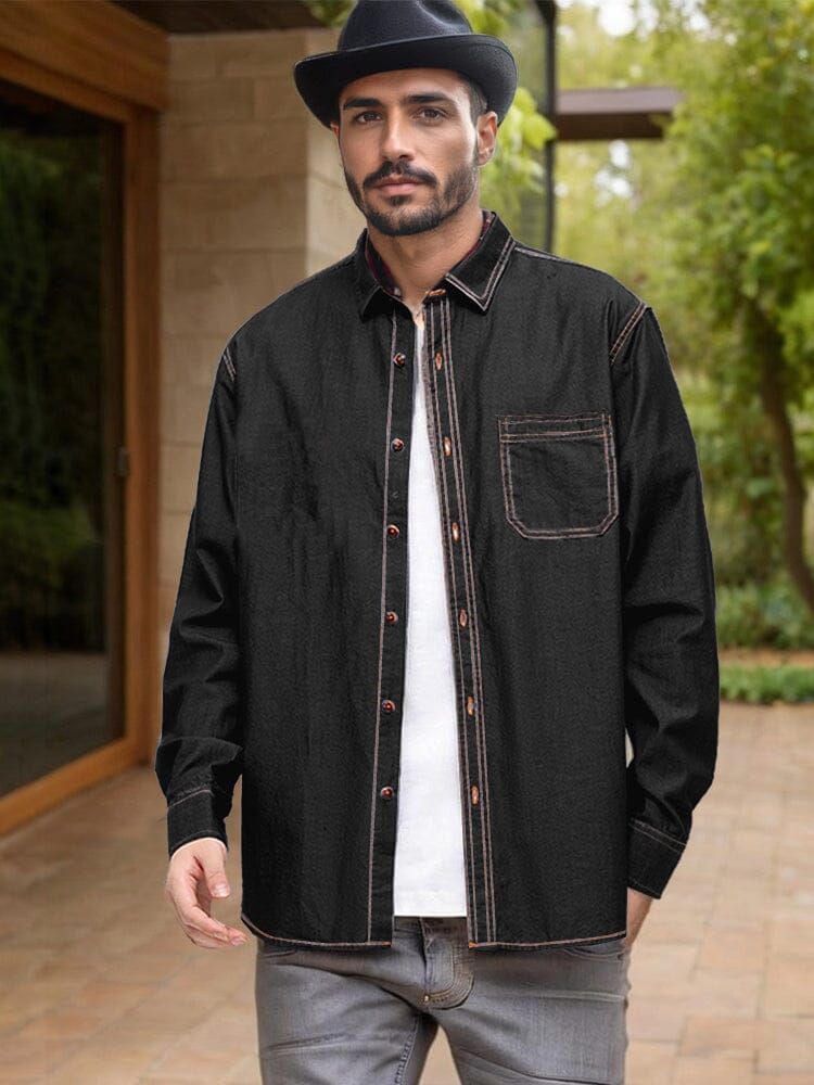 Versatile 100% Cotton Denim Shirt