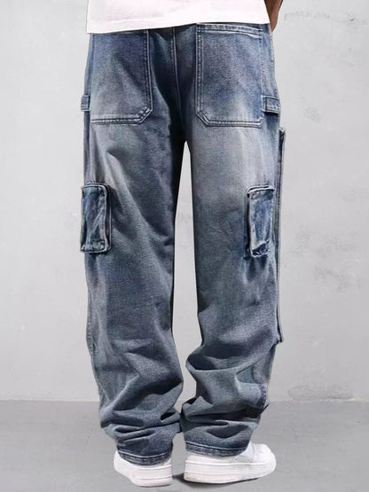 Utility Cargo Denim Jeans