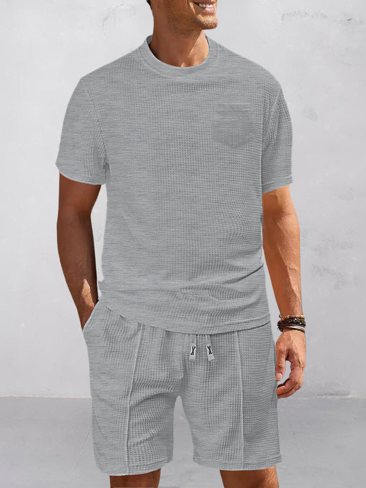 Athleisure Waffle 2-Piece Set