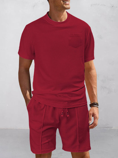 Athleisure Waffle 2-Piece Set