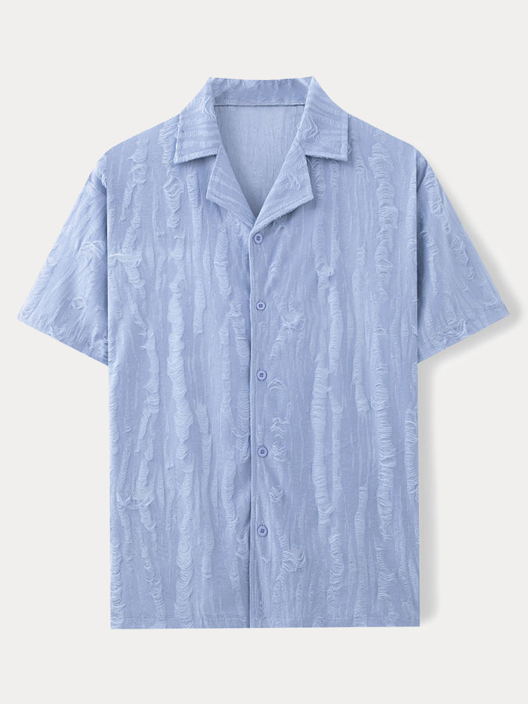 Comfort Fit Textured Beach Shirt