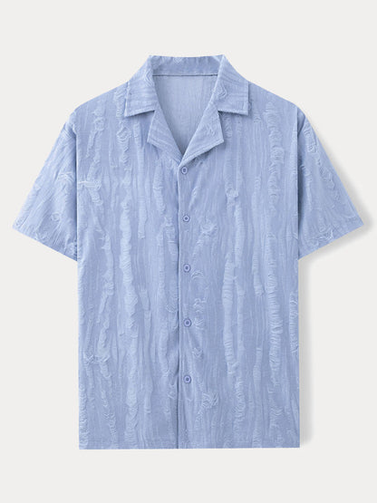 Comfort Fit Textured Beach Shirt