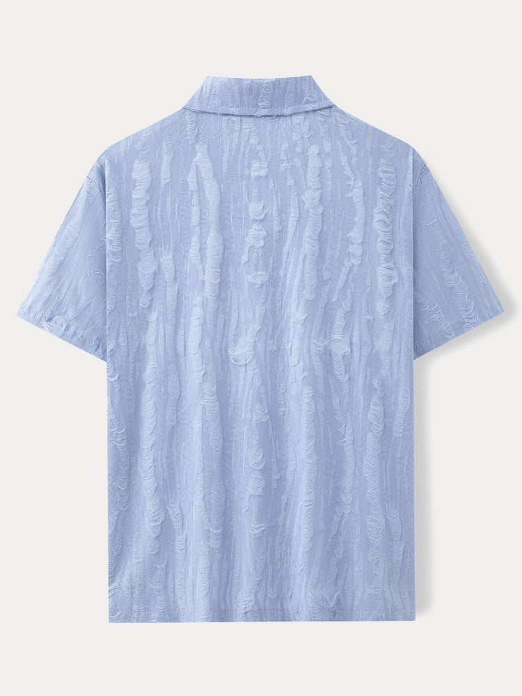 Comfort Fit Textured Beach Shirt
