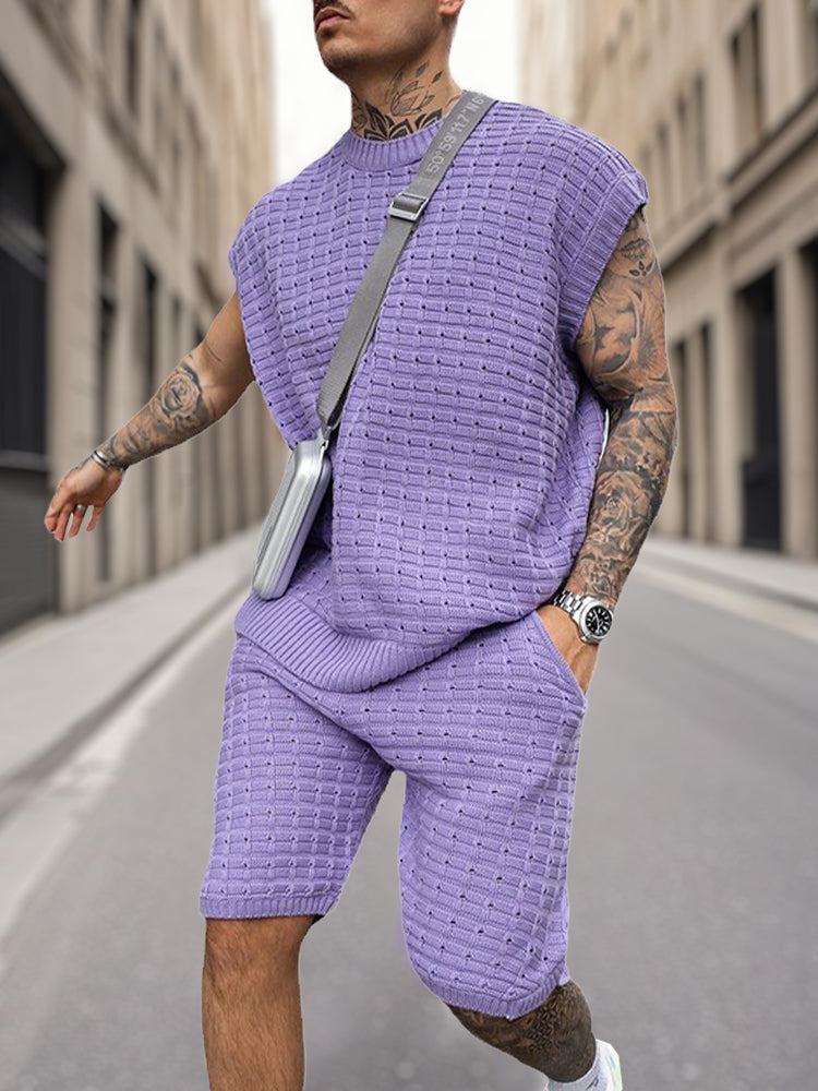 Summer Breathable Knit 2-Piece Set