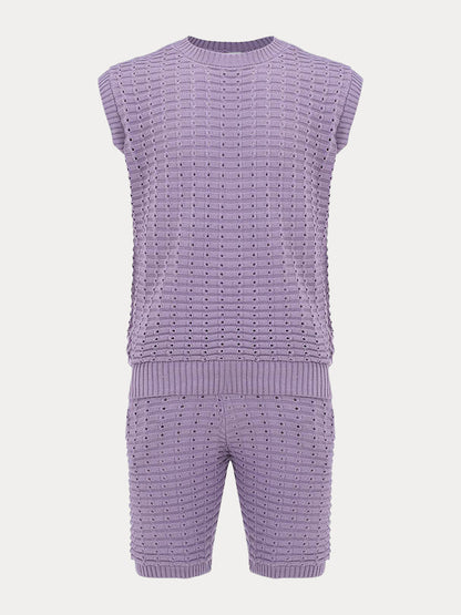 Summer Breathable Knit 2-Piece Set