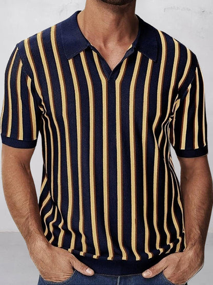 Urban Casual Stripe Knit Top