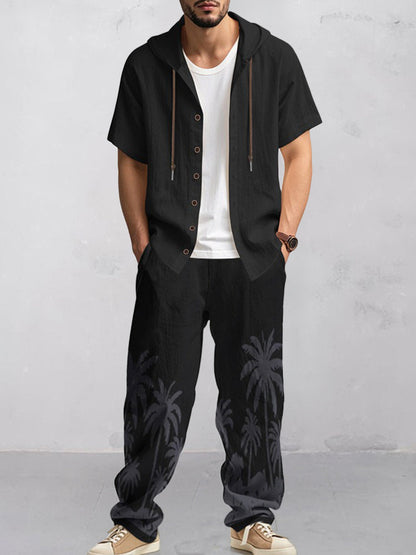 Leisure Loose Fit Cotton Vacation 2-Piece Set