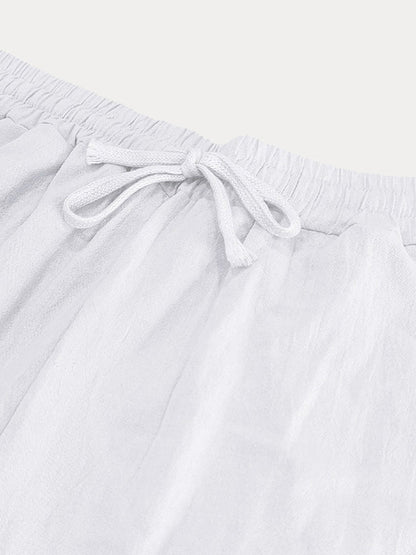 Leisure Loose Fit Cotton Vacation 2-Piece Set