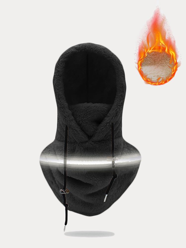 Windproof Fleece Hooded Ski Mask Face Cover Scarf