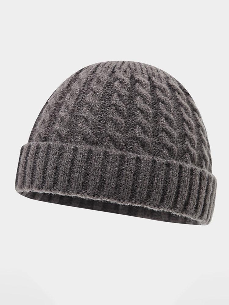 Winter Versatile Cable Knit Beanie Hat
