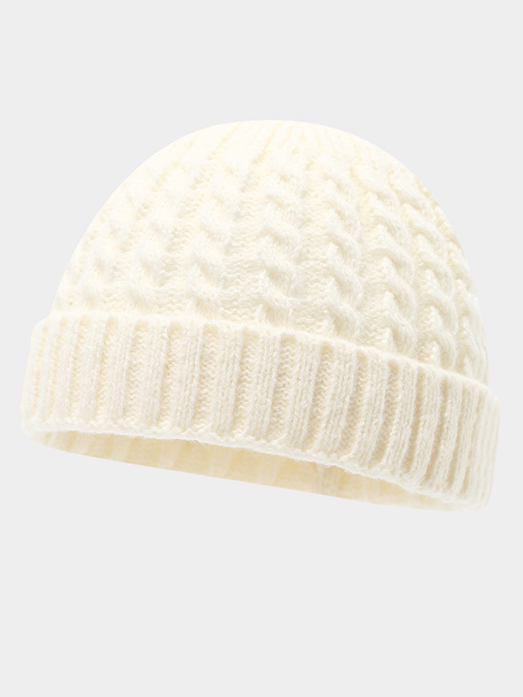 Winter Versatile Cable Knit Beanie Hat