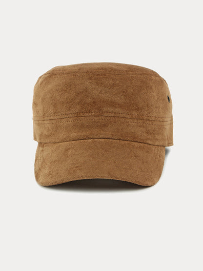 Casual Vintage Style Suede Army Caps