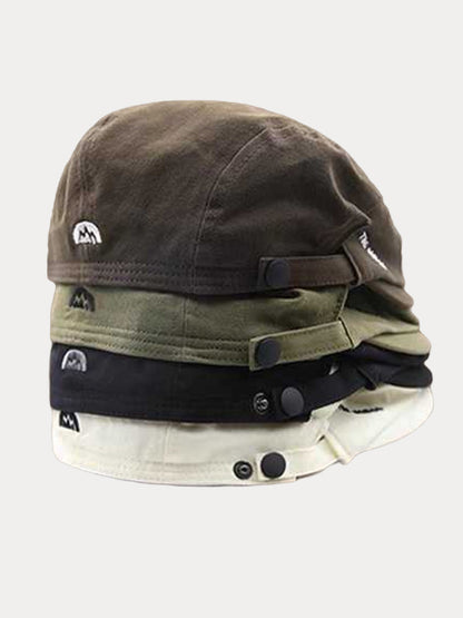Summer Breathable Cotton Reverse Wearing Beret Cap