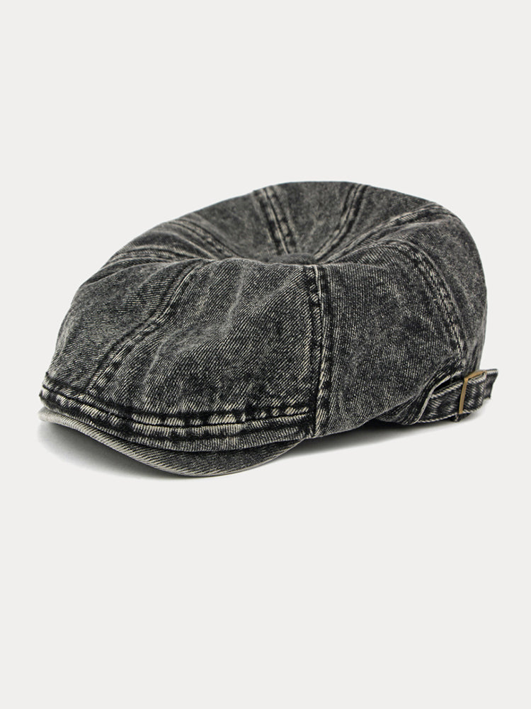 Fashion Vintage Denim Newsboy Cap