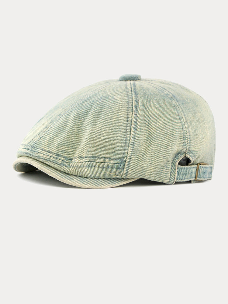 Fashion Vintage Denim Newsboy Cap