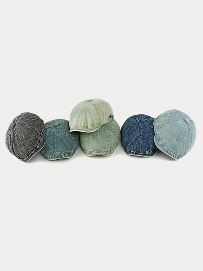 Fashion Vintage Denim Newsboy Cap