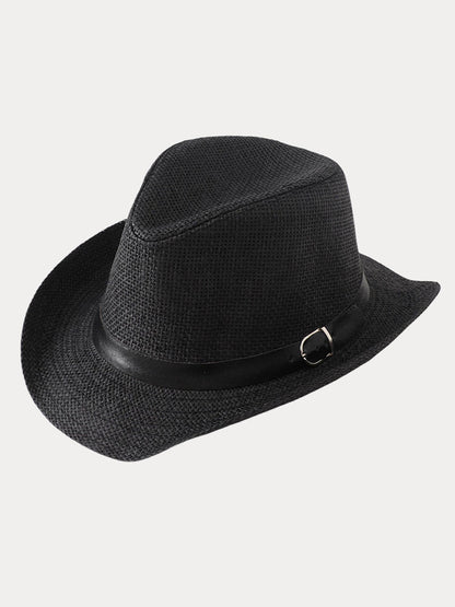 Classic Belted Panama Hat