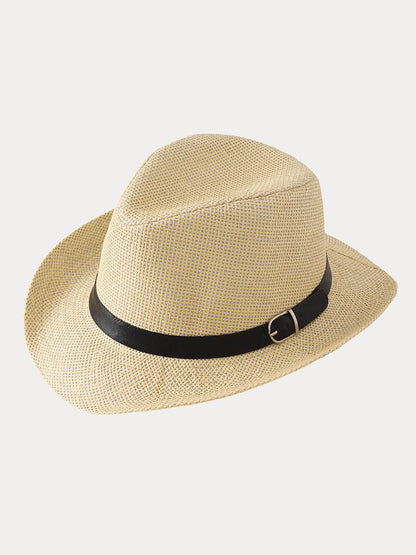 Classic Belted Panama Hat