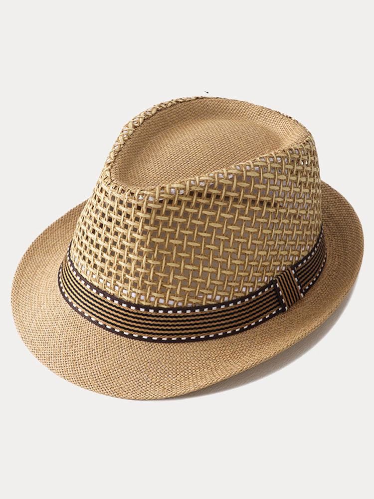Unisex Summer Straw Panama Hat