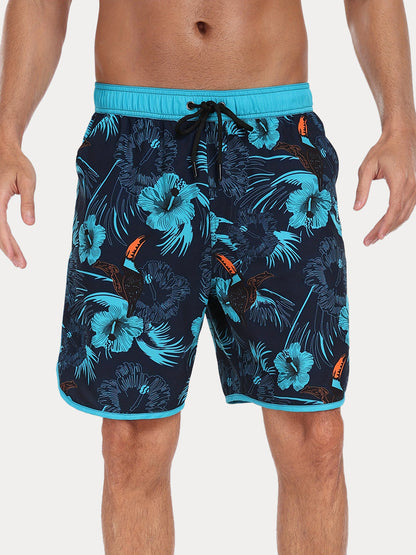 Men's Quick-Dry Printed Swim Trunks