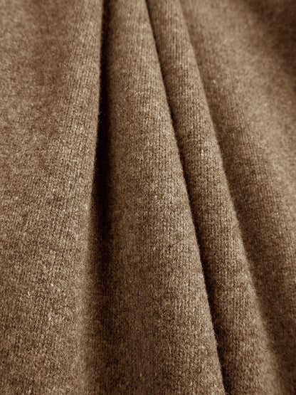 Lapel Polo Pullover Sweater Loose Fit