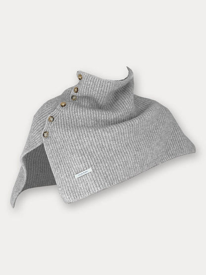 Stylish Knit Button Shawl Scarf