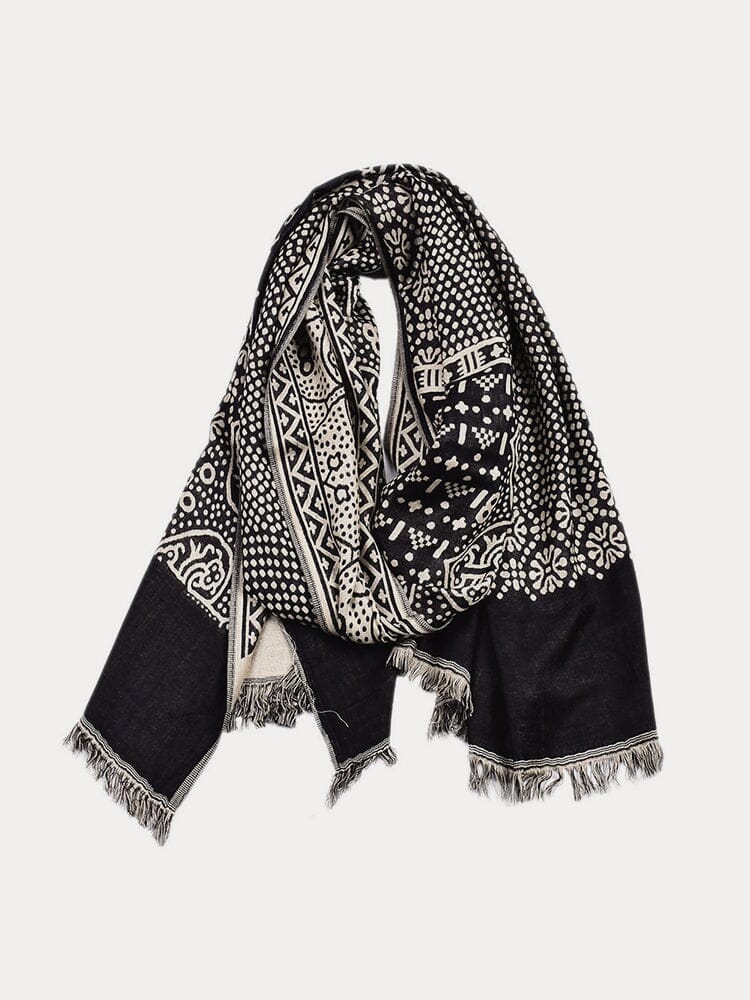 Stylish Tassel Paisley Scarf