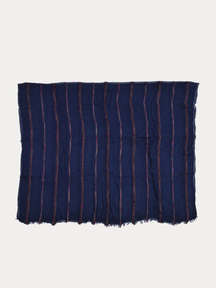 Soft Stripe Tassel Scarf