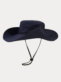 Wide Brim-Navy Blue
