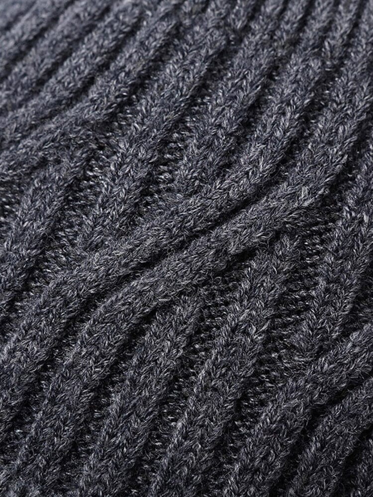 Minimalist Fleece Lined Knit Beanie