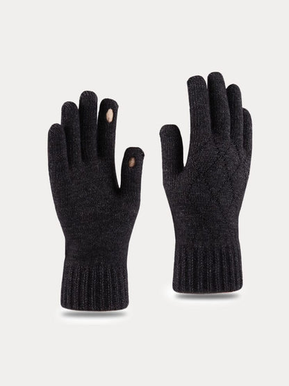 Cable Knit Touch Screen Gloves