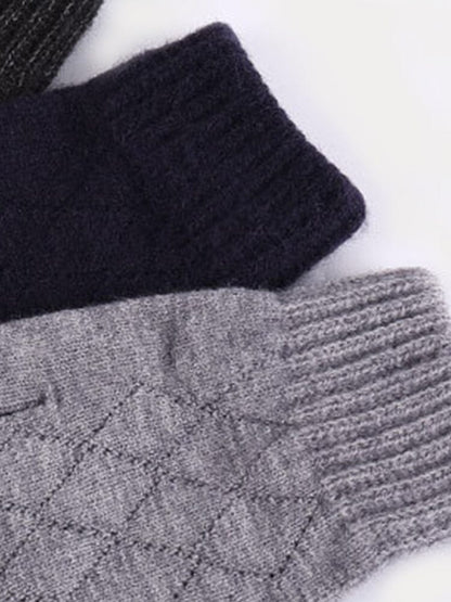 Cable Knit Touch Screen Gloves