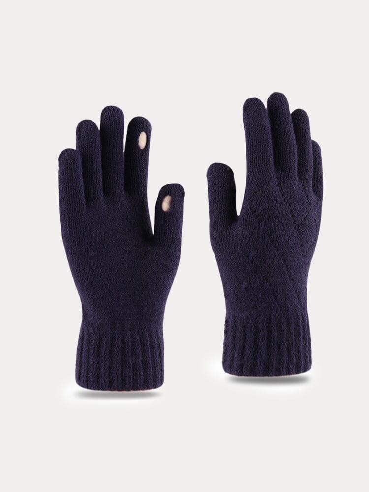 Cable Knit Touch Screen Gloves