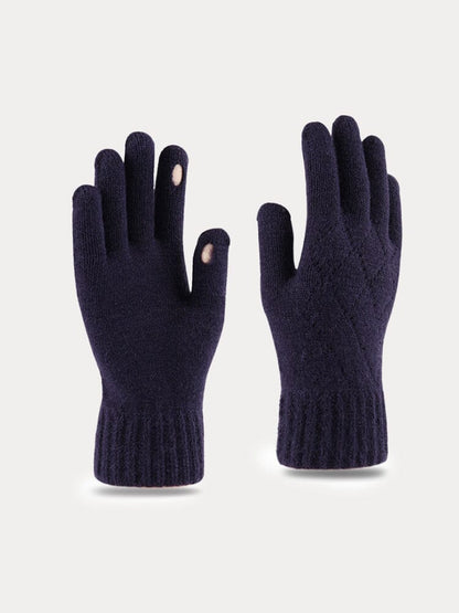 Cable Knit Touch Screen Gloves