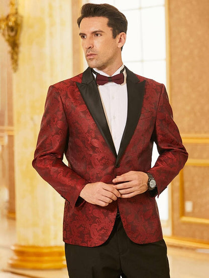Floral Tuxedo Paisley Suit Jacket (US Only)