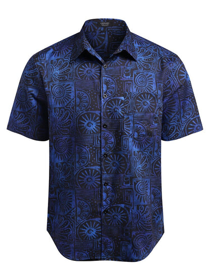 Hawaiian Tropical Button Down Vintage Floral Shirt (US Only)