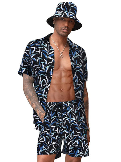 Hawaiian Beach Sets with Bucket Hat (US Only)