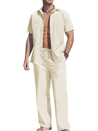 Casual Solid Holiday Linen Set (US Only)
