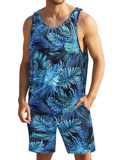 Hawaiian Floral Tank Top Holiday Set (US Only)
