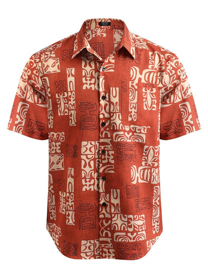 Hawaiian Tropical Button Down Vintage Floral Shirt (US Only)