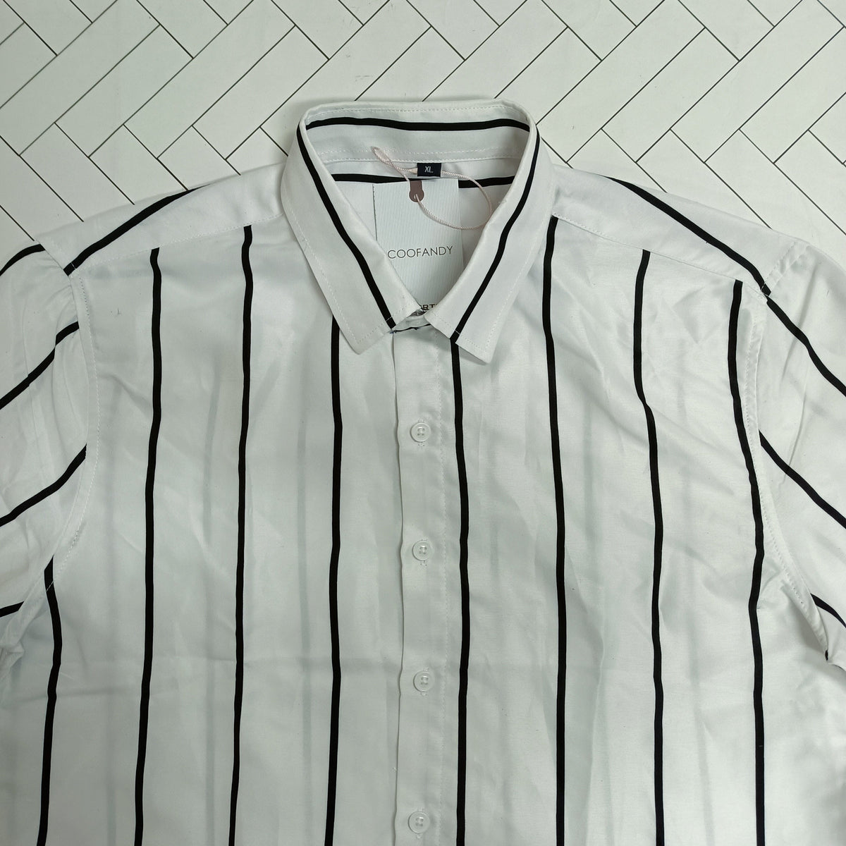 Coofandy Simple Striped Shirt